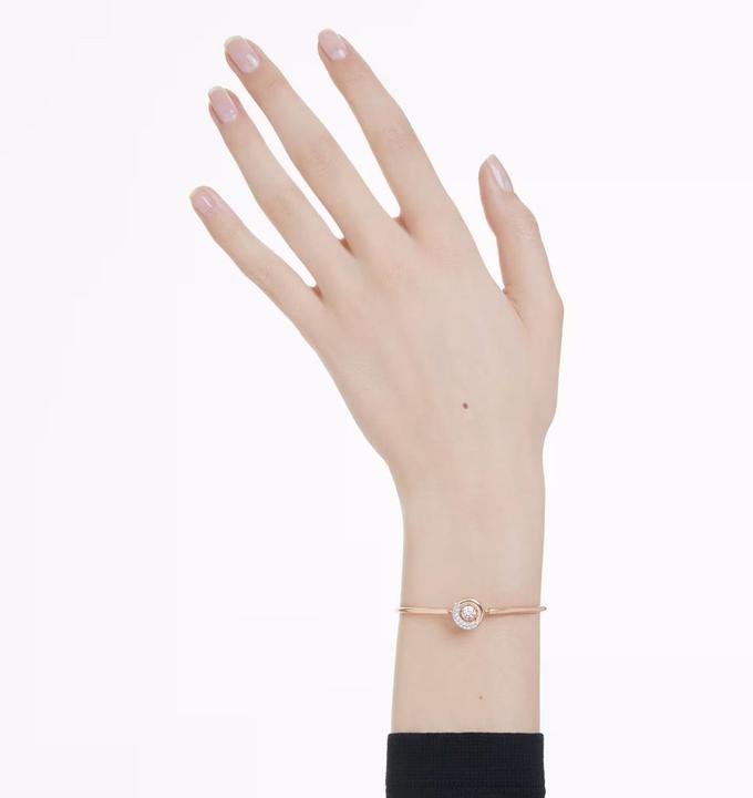 Image du produit Swarovski Dextera Bracelet-jonc rond blanc or rose (17 cm, Métal Swarovski)