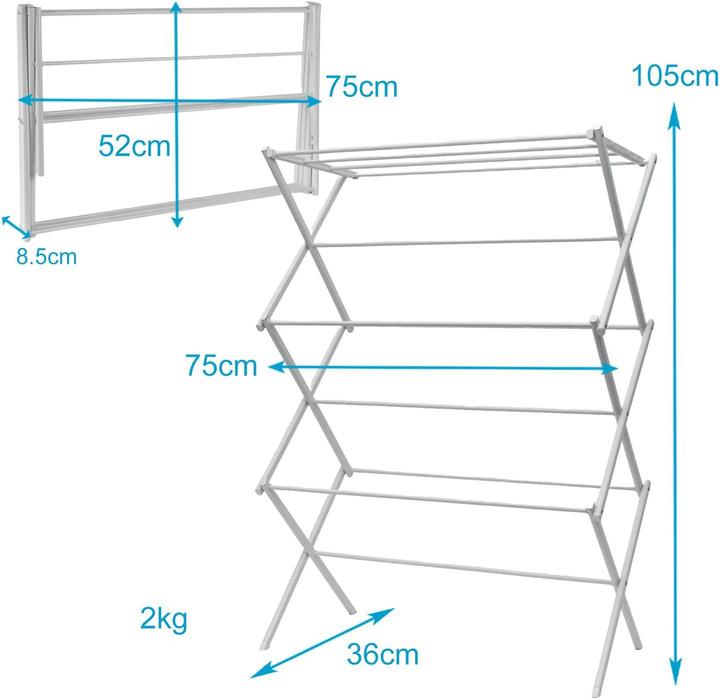 Actual product image Intirilife Wäscheständer klappbar