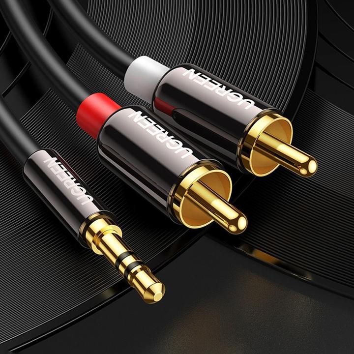 Produktbild Ugreen Kabel jack na 2RCA (Cinch) 3,5mm 1m (černý) (1 m)