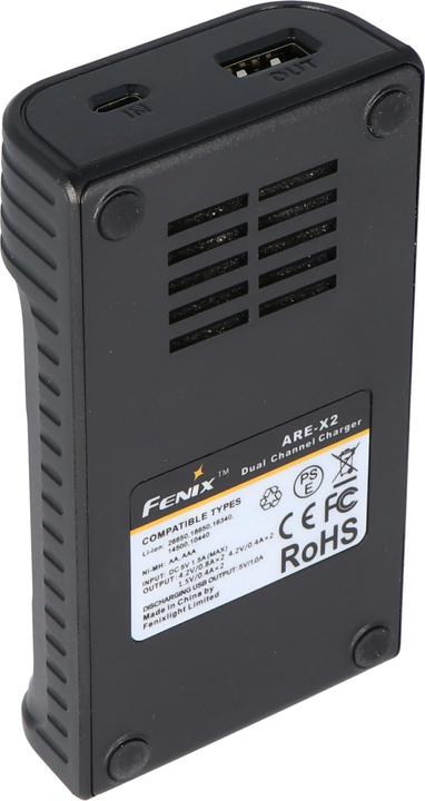 Actual product image Fenix Charger ARE-X2 for 10440, 14500, 18650, 26650