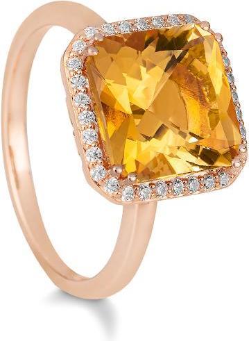 Produktbild Breuning RING - E.CITRIN/BRILL. 0,208 Ct. H/si (52, 750/18 K Gold)