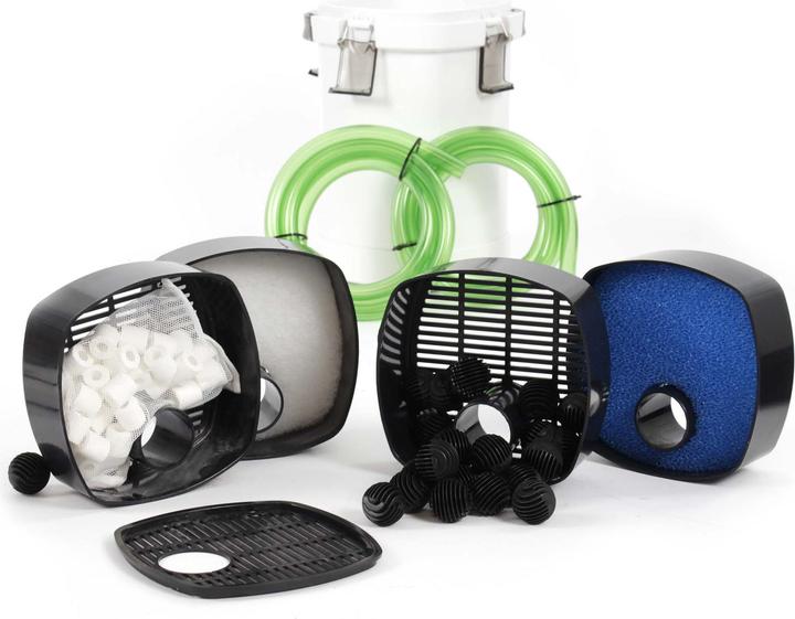 Image du produit SunSun HW-505A Aquarium bio filtre extérieur 800l/h 4 Phases Matériaux et Pompe (400 l, Filtres externes, Eau salée, Eau douce)