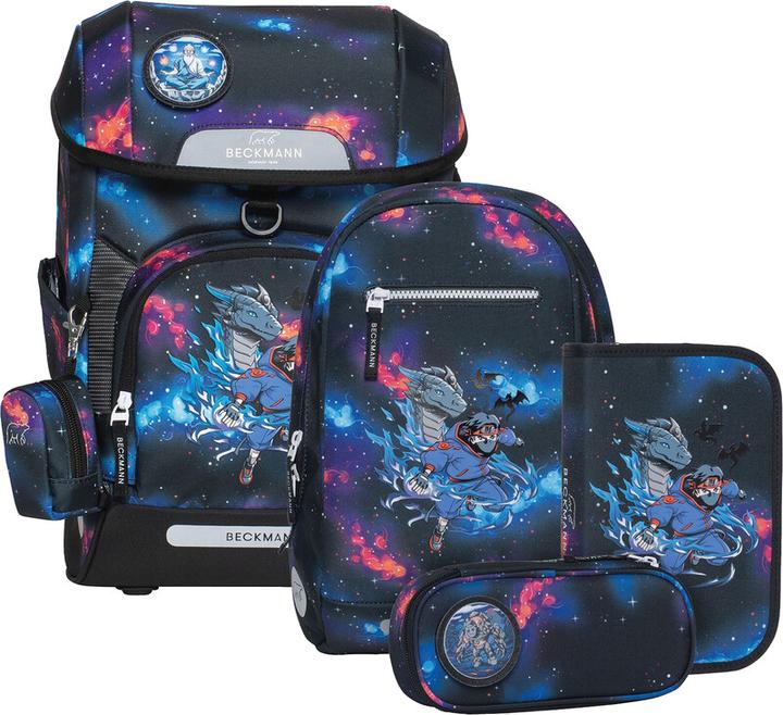 Beckmann Schulrucksack Plus Air mit Wendetasche (22 l)