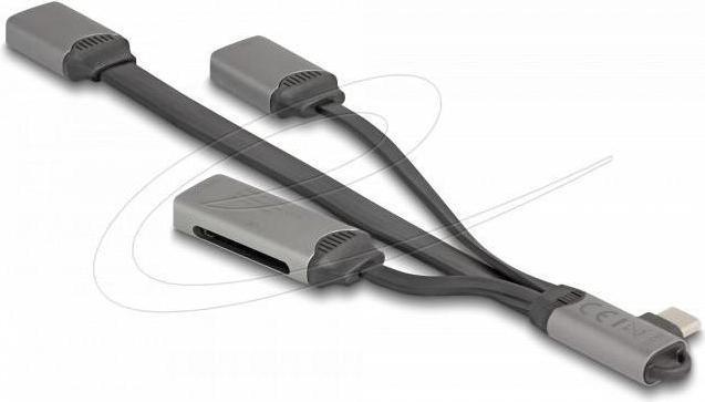 Image du produit Delock 2 Port USB Hub inklusive SD und Micro SD Card Reader (USB-C, 4 Ports)