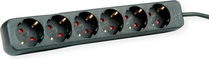 Immagine prodotto Roline ciabatta a 6 vie senza interruttore nero 3m (6 x, CEE 7/3, CEE 7/4, 3 m)