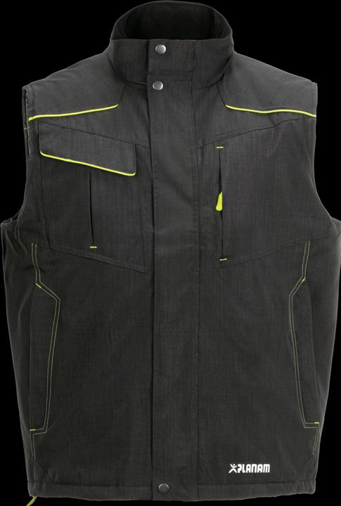 Produktbild Planam Weste Outdoor Neon grau/grün M (M)