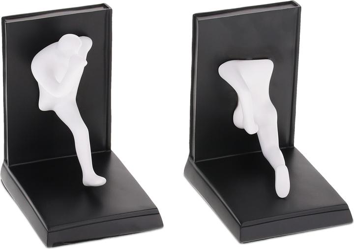 Relaxdays 2x serre-livres (12 x 9,5 x 14,5 cm)