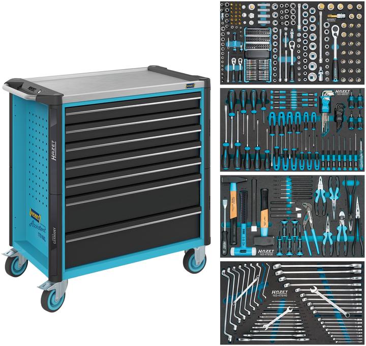 Actual product image HAZET Tool trolley ∙ Tool trolley Assistent 179NXL ∙ assortment 179NXL-7/382 ∙ 382-pieces ∙ Drawers… (382 x)