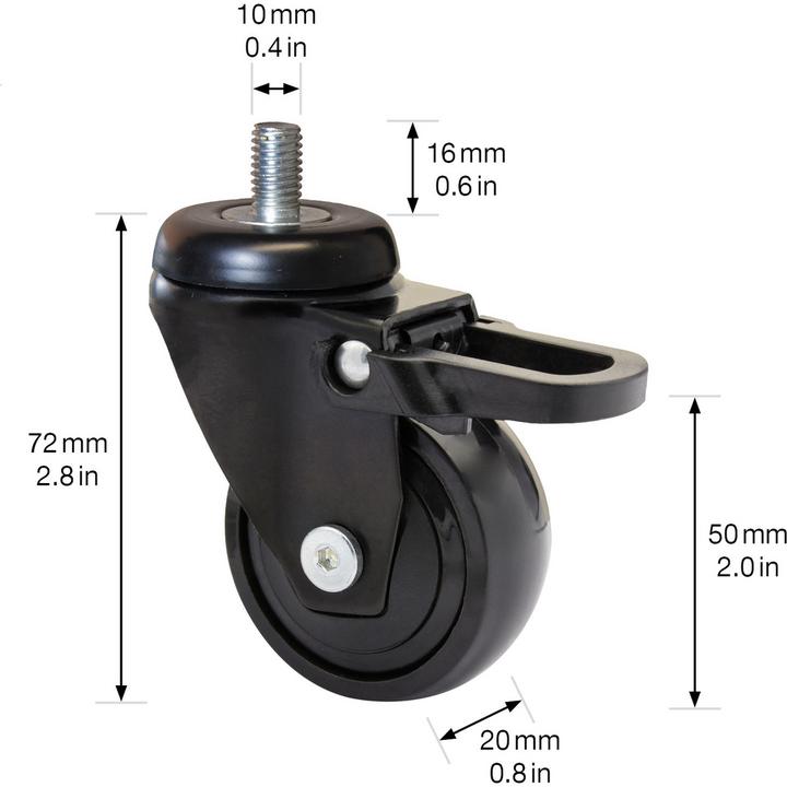 Actual product image Wagner System Furniture castor