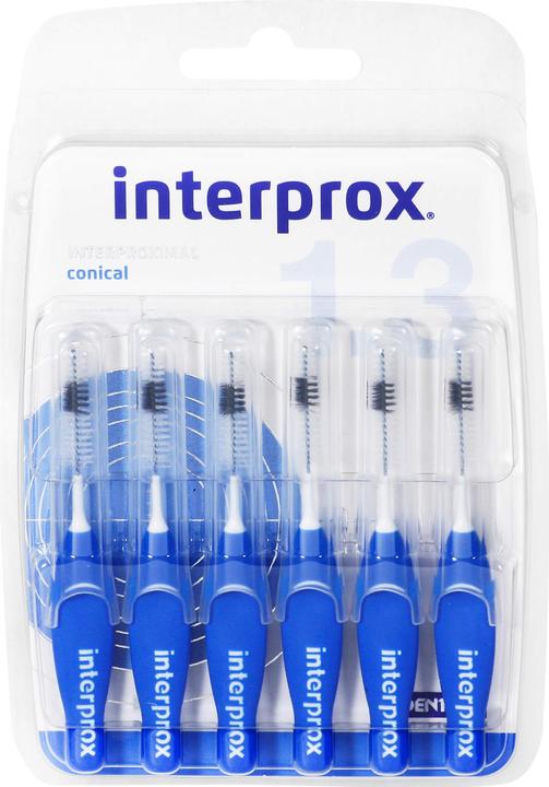 Dentaid interprox reg conical blau Interdentalbürste Blist, 6 St ZBU (5 x, 1.30 mm)