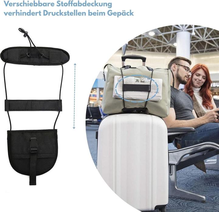 Actual product image Hermex Gepäckriemen Gepäckband Trolley-Gurt Kofferband Kofferriemen (Case strap)