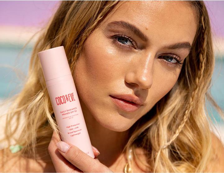 Immagine prodotto Coco & Eve Primer quotidiano di luminosità SPF50 (Crema solare viso, SPF 50, 50 ml)