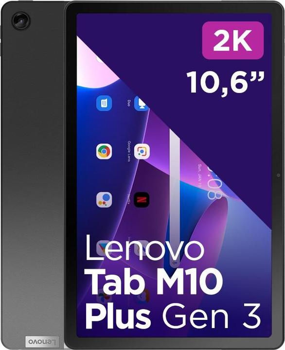 Actual product image Lenovo Tab M10 Plus (3rd Gen) 4G 128 GB 26 9 cm (10.6 inches) Qualcomm Snapdragon 4 GB Wi-Fi 5 (802.11 (4G, 10.61", 4 GB, Grey)