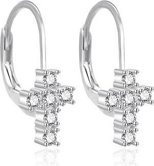 Image du produit Agato Silver Dangle Earrings Cross Agt-E110lw