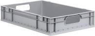 Produktbild Allit Aufbewahrungsbox ProfiPlus EuroEco O617, grau Eurobox aus PP, offene Griffe, widerstandsfähig geg... (40 x 60 x 17 cm)