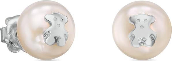 Image du produit Tous Boucles d'oreilles en perles réelles avec ours 411143500 (Argent Sterling)