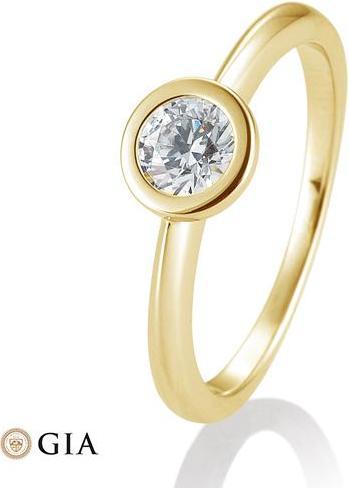 Breuning Ring Zarge 0,40-0,60 ct. (51, 585/14 K Gold)
