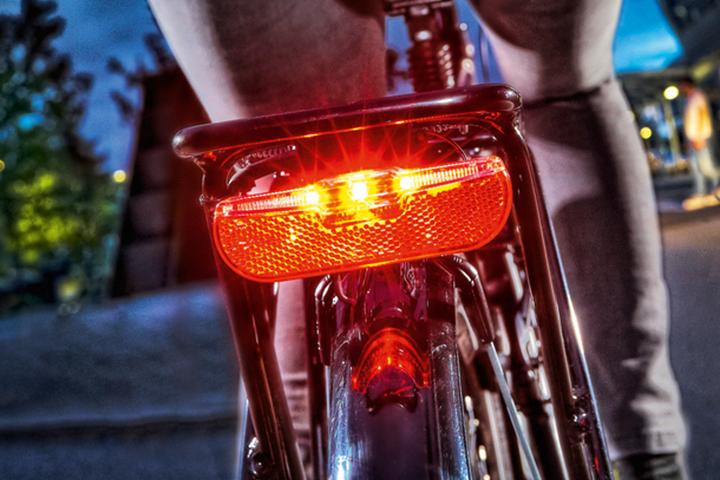Actual product image Trelock LS 615 Duo Flat Signal Dynamo taillight