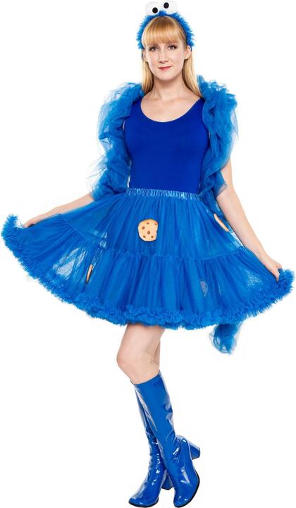 Actual product image Maskworld Die Sesamstrasse Krümelmonster Tutu - für Fasching (One size)