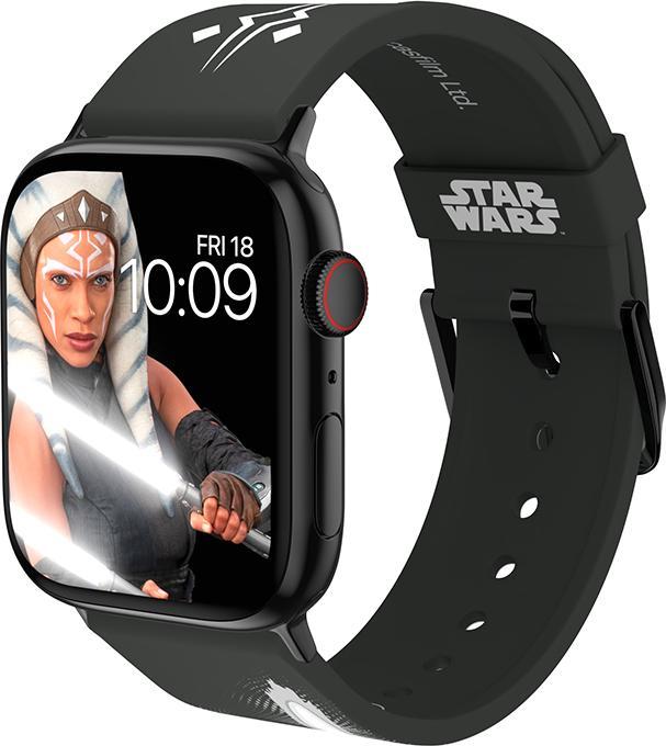 Immagine prodotto Moby Fox Star Wars - Apple Watch Armband 38/40/41/42/44/45/49 mm (The Mandalorian Ahsoka Tano Lichtschwert) (Silicone)
