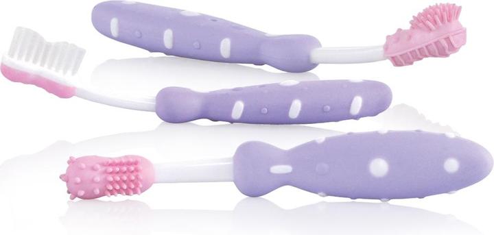Image du produit Nuby Entraîneur de brosse à dents, lot de 3 (Souple, 1 x)