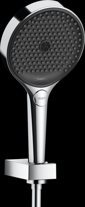 hansgrohe Set di supporti per soffione doccia Rainfinity 130 3 tipi di getto con tubo doccia da 160 cm (3 Tipi di raggi, 10 l/min)