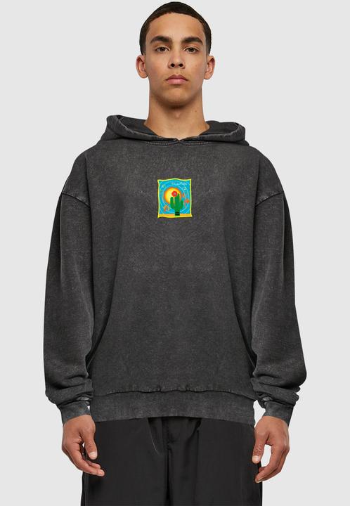 Immagine prodotto Merchcode Frida Kahlo - Felpa con cappuccio con lavaggio acido Cactus - 178063 (M)