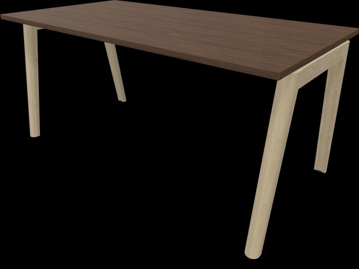 Walnut decor dark with structure, Ash natural light grey stained