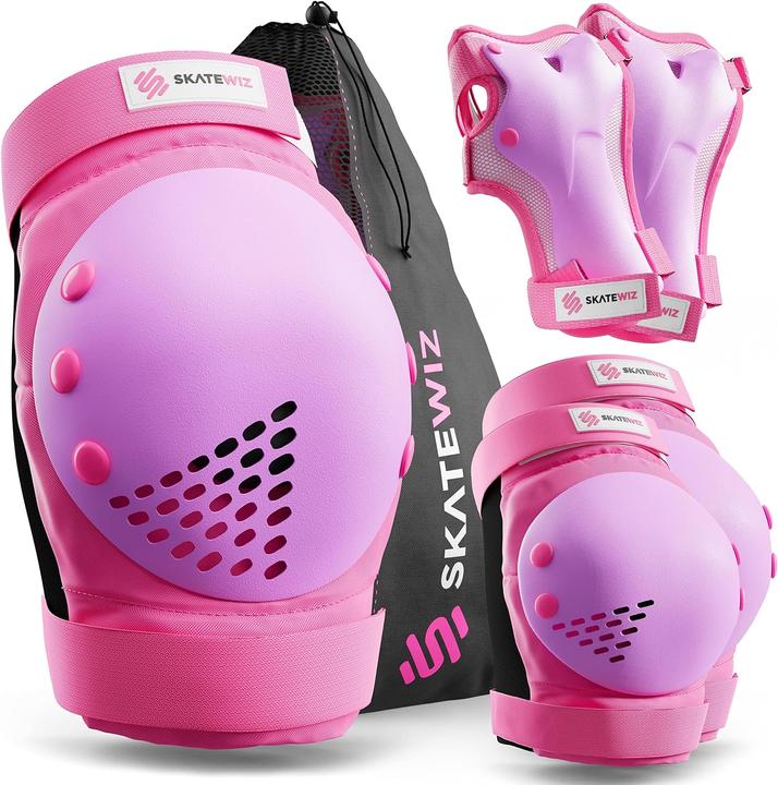 Produktbild Skatewiz Skate Protektoren Set (M, L, Handgelenkschoner, Knieschoner, Ellbogenschoner, 6 Stück)