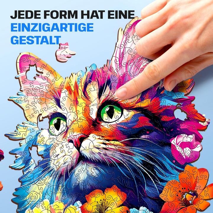 Produktbild Escape Welt Katze (200 Teile) - Holzpuzzle (200 Teile)