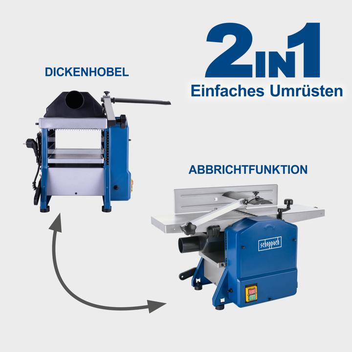 Produktbild Scheppach HMS850 Abricht- und Dickenhobel