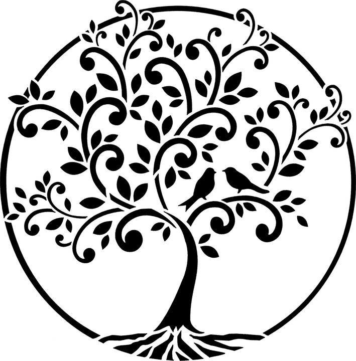 Immagine prodotto Viva Decor Stencil "Albero della vita", DIN A4