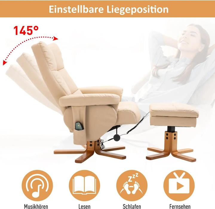 Produktbild Homcom Massagesessel mit Liegefunktion