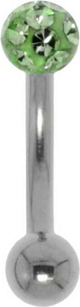 Bijouteria Augenbrauenpiercing (Edelstahl, Kristall, Epoxiharz)