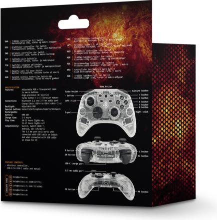 Immagine prodotto Deltaco Gaming Trasparente (Switch, Switch OLED, PC, Android, iOS)