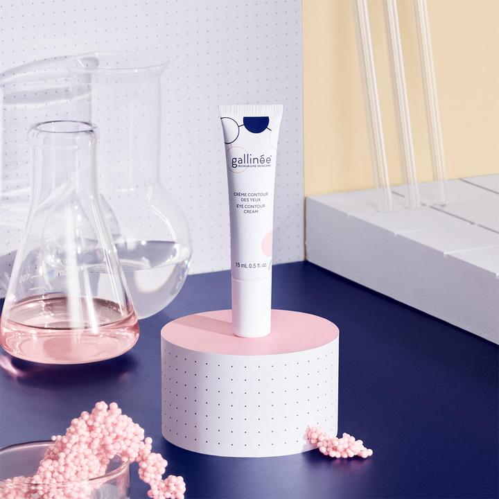Actual product image Gallinée Eye Contour Cream Natural Hydrating Probiotic and Prebiotic 15ml (Crème, 15 ml, Day + Night)
