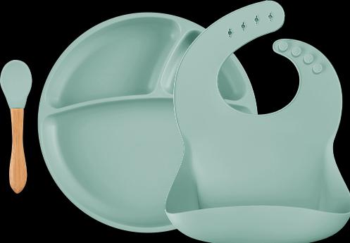 Produktbild Minikoioi BLW Set II Teller + Lätzchen + Löffel
