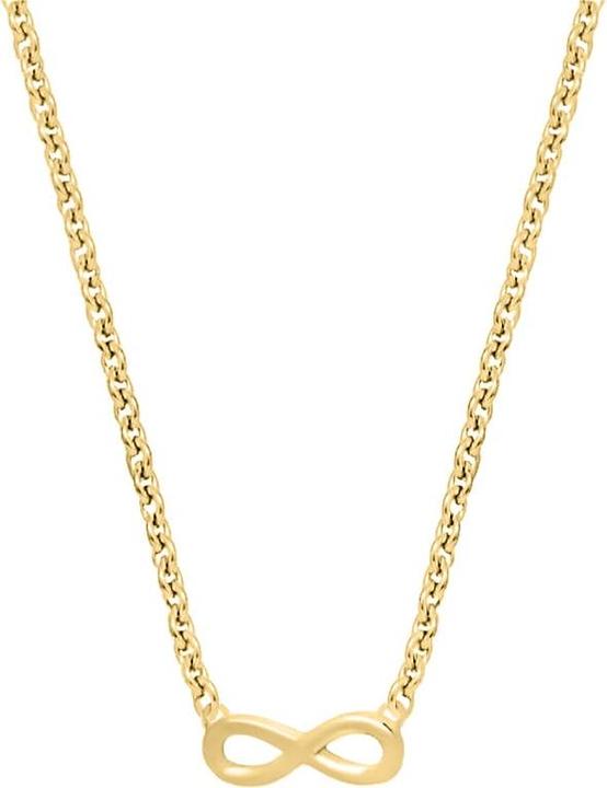 Candy Halskette Vega Infinity, 925 Sterling Silber, vergoldet (925 Sterling Silber, 18k vergoldet, 925er Sterlingsilber, 42 - 45 cm)