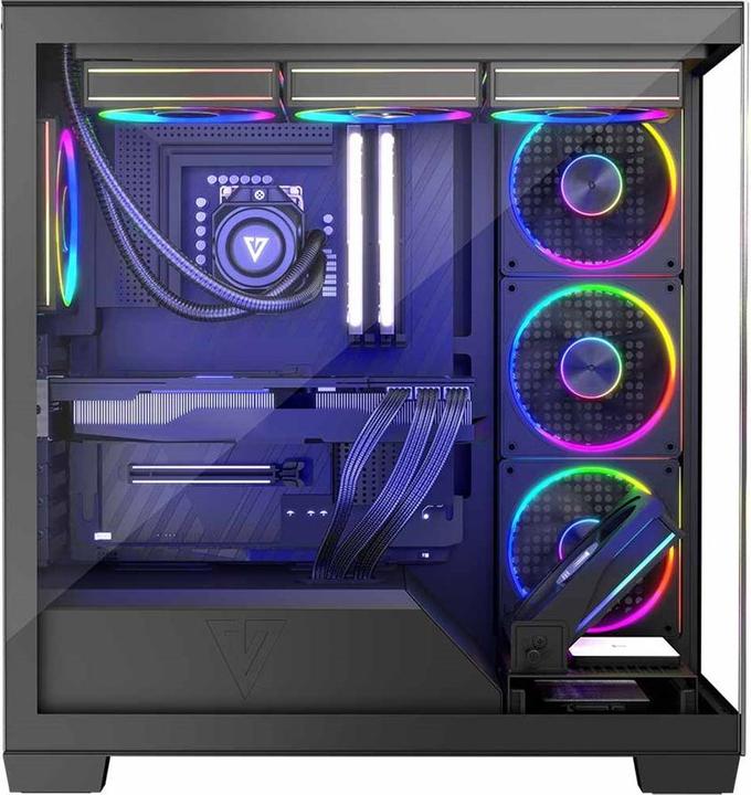 Produktbild Modecom Computergehäuse VOLCANO STELLAR ARGB MIDI 5F (ATX, Mini-ITX, mATX)