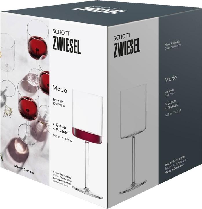 Produktbild Schott Zwiesel Rotweinglas Modo 1 4 Stück (44 cl, 4 Gläser, Rotweingläser)