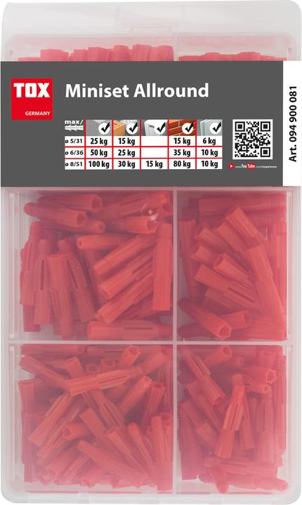 Tox Standard-Sortiment Miniset Allround (240 pcs.)