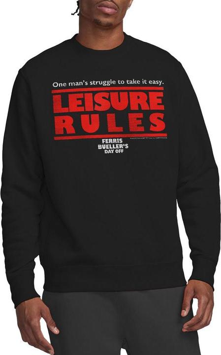 Immagine prodotto Ferris Bueller´s Day Off Ferris Bueller's Day Off Leisure Rules Felpa Adulto Unisex (M)