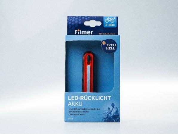Produktbild Filmer Fahrradrücklicht 49028, akkubetrieben