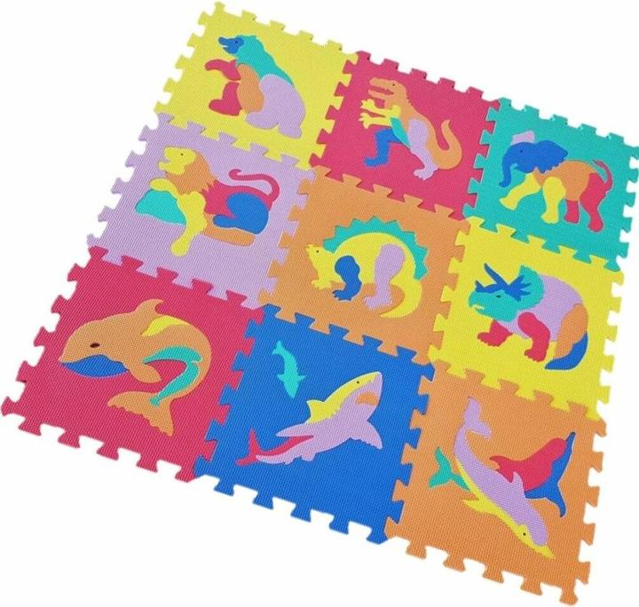 Alltoys Schaumstoffpuzzle Tiere und Dinosaurier (30x30)