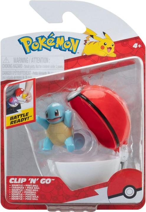 Image du produit Jazwares Pokémon Clip'n'Go Poké Balls Carapuce #3 & Poké Ball