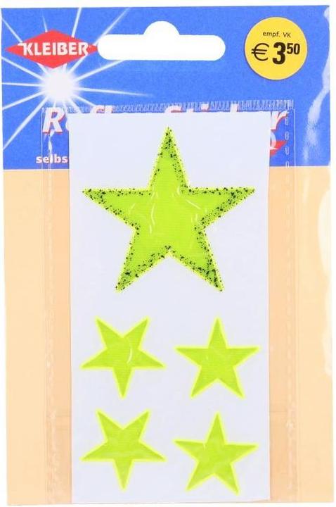 Image du produit Kleiber Autocollants réfléchissants étoiles 02 jaune 5 pcs