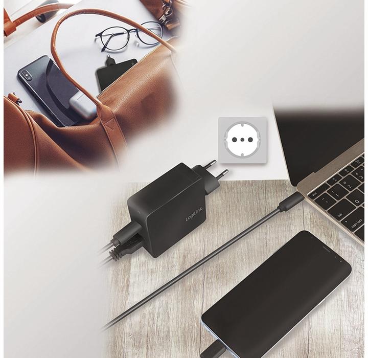 Produktbild LogiLink USB Steckdosenadapter (65 W)