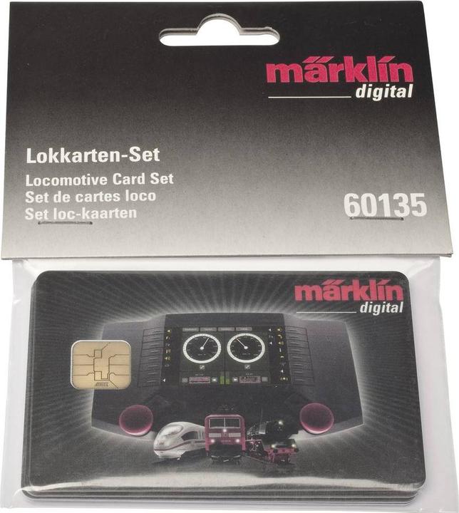 Actual product image Märklin Locomotive cards 60135 DCC, MM