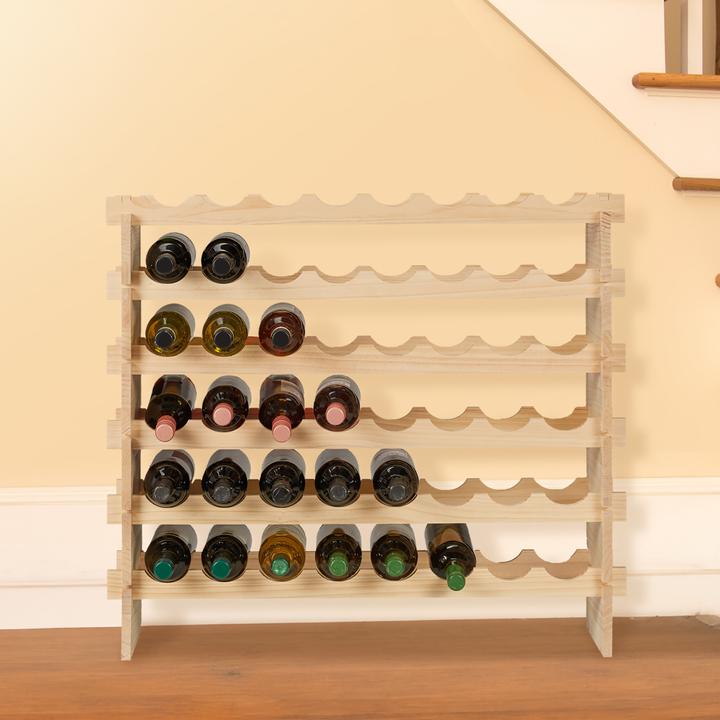 Image du produit Relaxdays Casier à vin (82 x 25 x 73 cm, 48 Fl.)