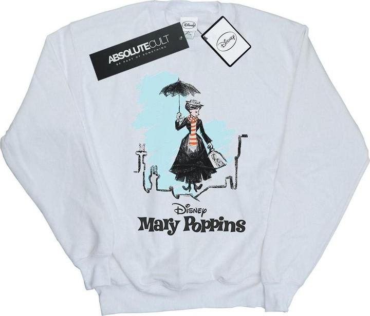 Disney Mary Poppins Rooftop Landing Colour Sweatshirt (S)